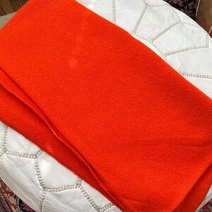 COS Bold Orange Cashmere Scarf